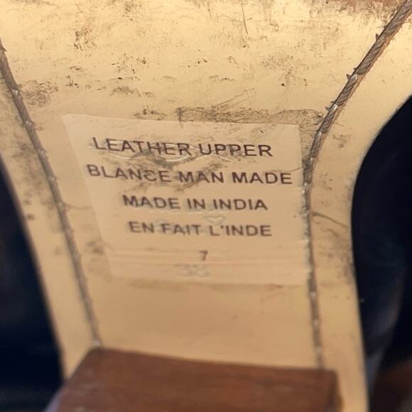 Seychelles Obsidian Black Round Toe Leather Knee High Boots Block Heel Women - Picture 8 of 15